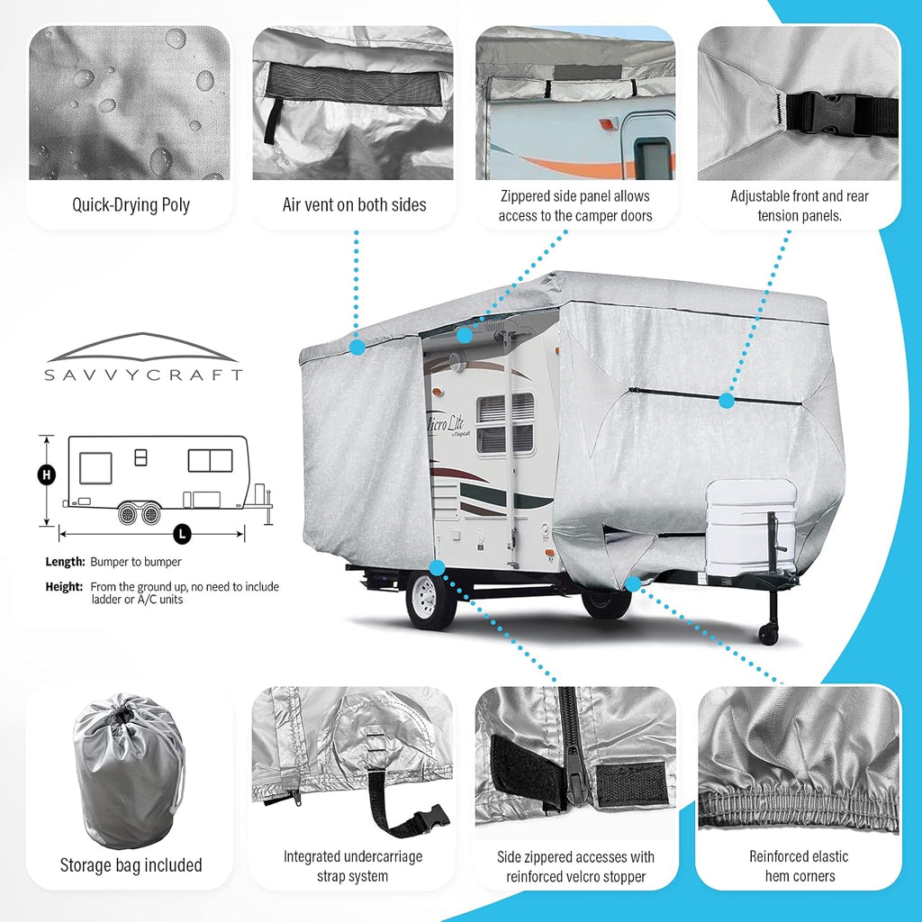 Travel Trailer RV Cover 11'-14'L F8937