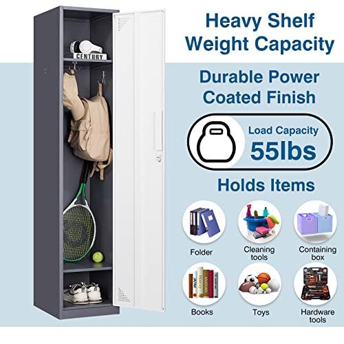 4 Door Steel Locker Cabinet with Lock and Keys S354379