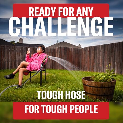 100 ft Stainless Steel Garden Hose Set with Spray Nozzle & Hook V66781