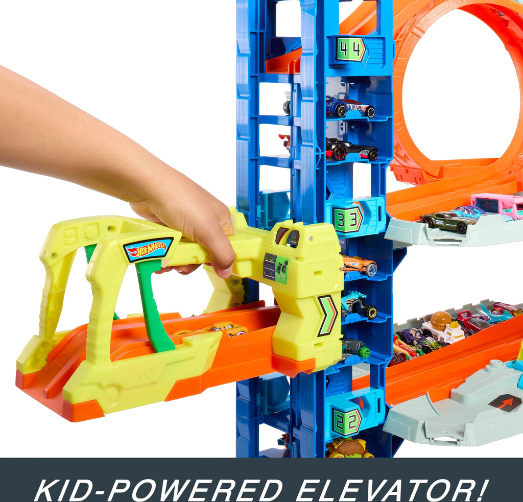 Toy Garage Playset with 2 Die-Cast Cars K85383