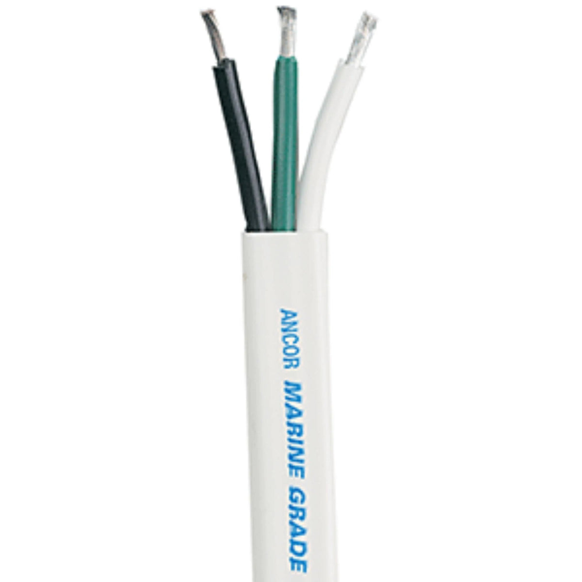 White 12/3 AWG Flat Triplex Cable J422
