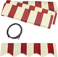 12x10 Feet Polyester Patio Awning Fabric Replacement Z2087