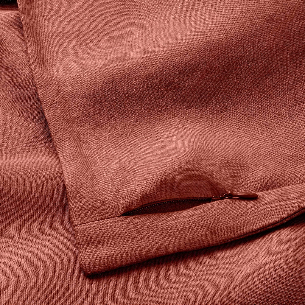 Hemp Duvet & Sham Set Dark Clay I85777