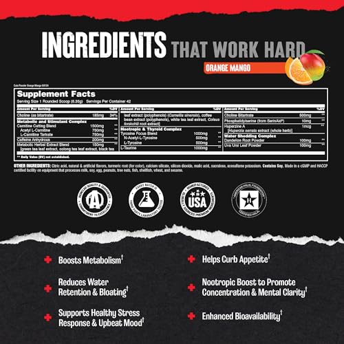 Thermogenic Fat Burner Diet Pills, 42 Packs U505