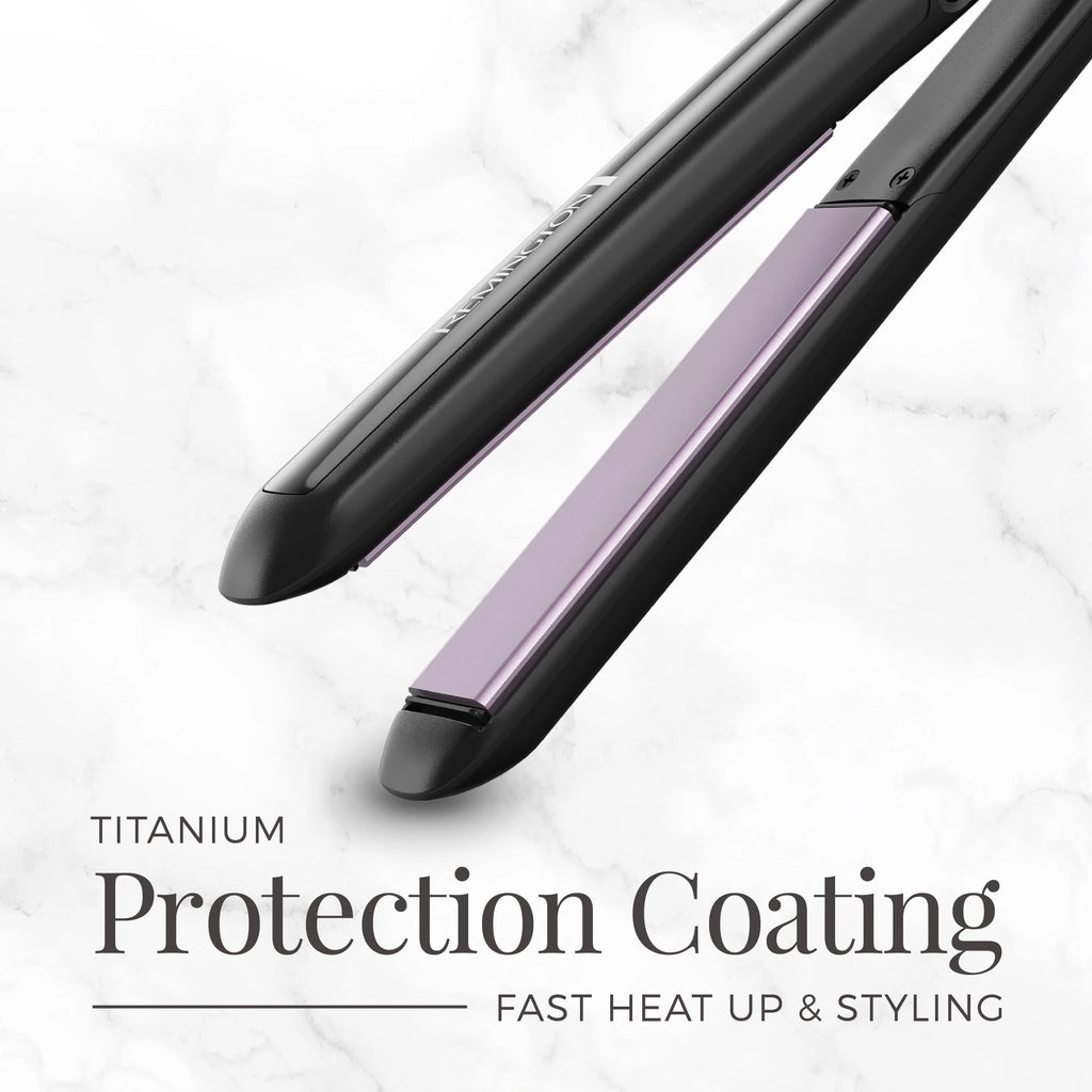 Black 1 3/4 Titanium Flat Iron Hair Straightener A217252