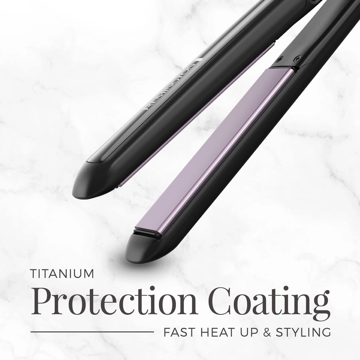 Black 1 3/4 Titanium Flat Iron Hair Straightener A217252