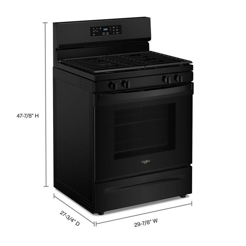 4 Burners Freestanding Gas Range in Black G1498