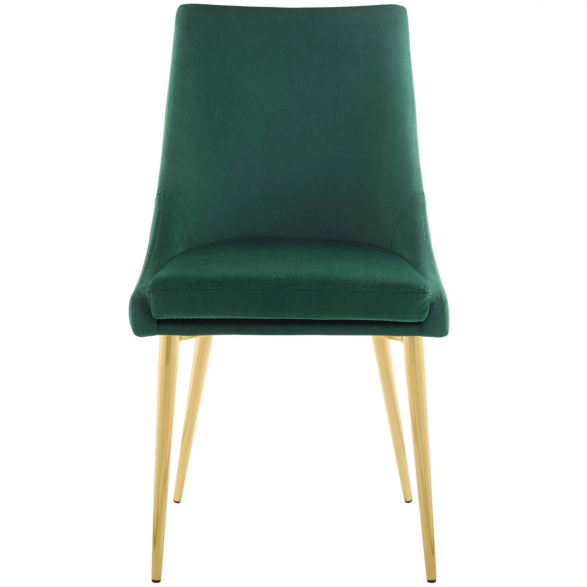 Green Velvet Fabric Metal Steel Dining Chair C188