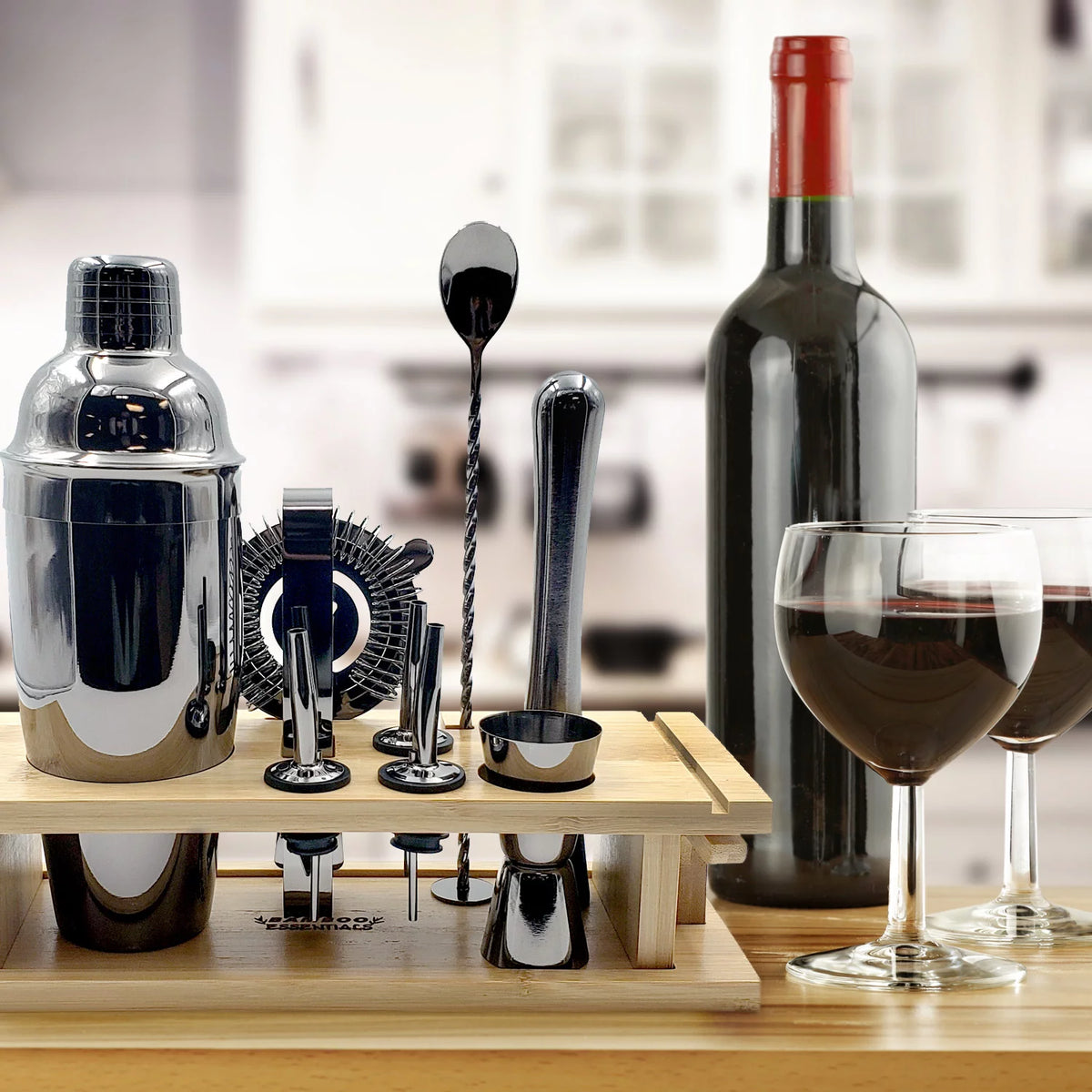 10-Piece Bamboo Bartender Kit D780250
