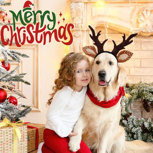 Dog Christmas Reindeer Headband K47004