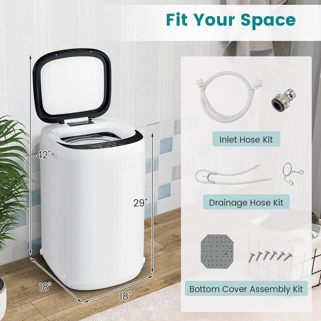 7.7 lbs 0.78 Cu.ft Compact Washer & Spinner Combo K213