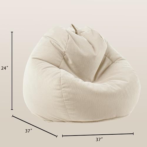 Black Memory Foam Bean Bag Chair with Handle I463857