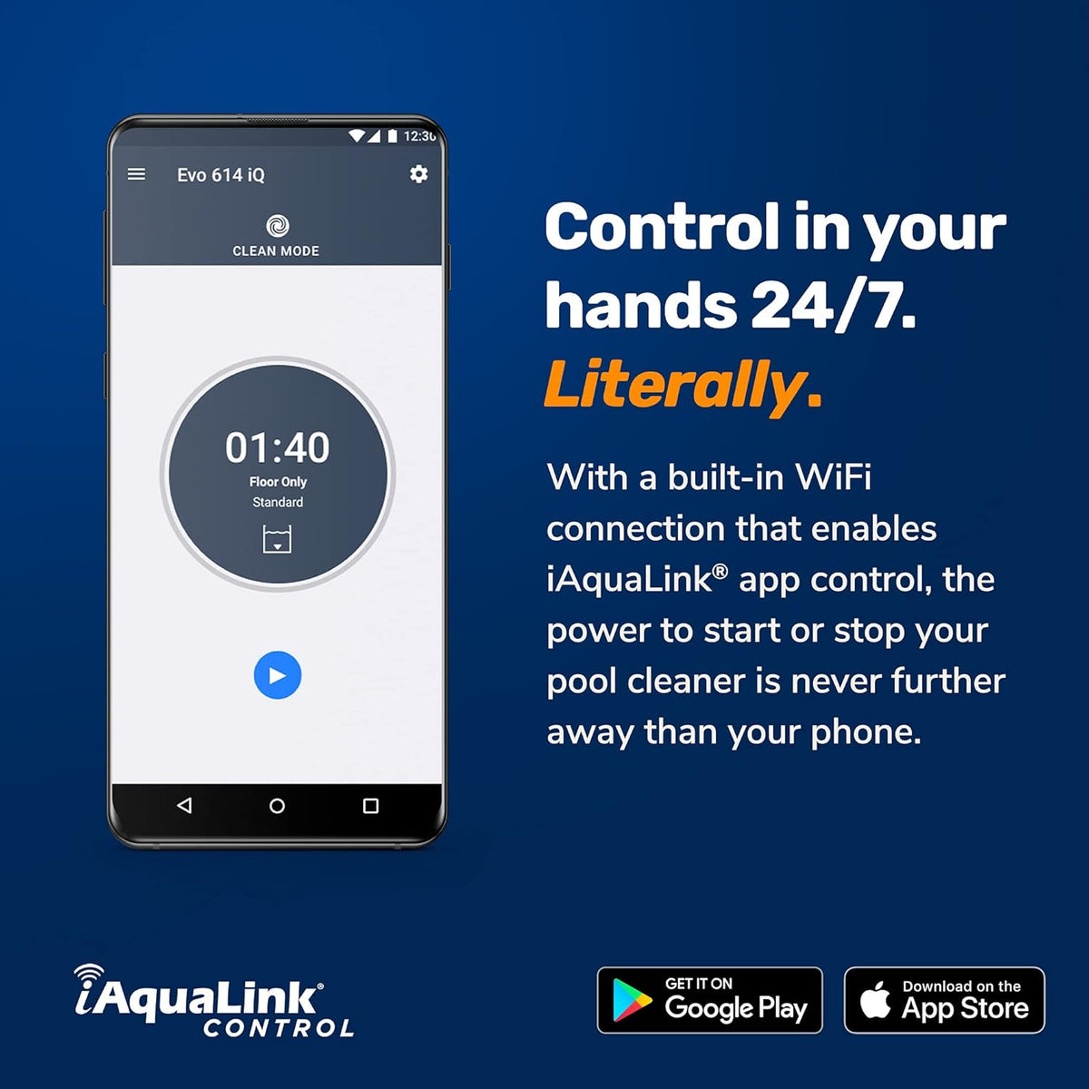 Robotic Pool Cleaner with 60ft Swivel Cable C636