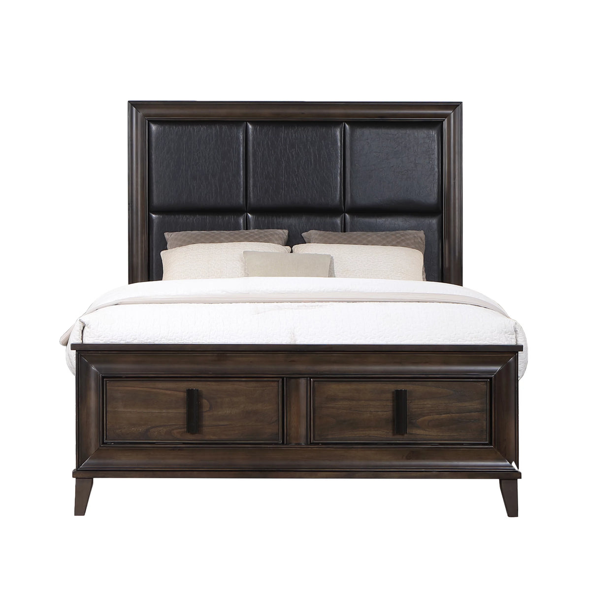Dark Brown 3-Piece Upholstered Storage Bedroom Set U531202