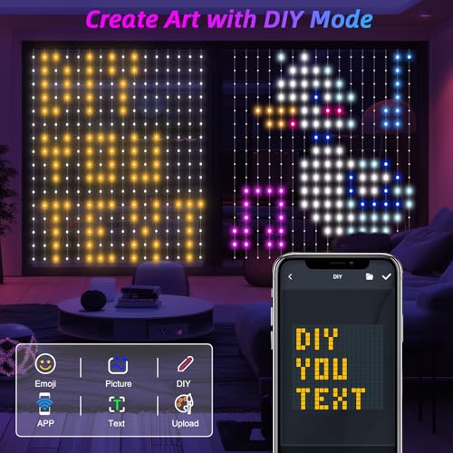 Smart LED Color Changing Curtain Lights with Remote Z560