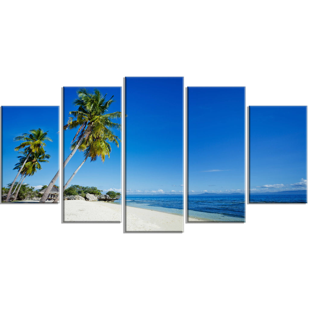 Canvas Artwork Print 60 in. Wide x 28 in. High 5 Equal Panels K542082