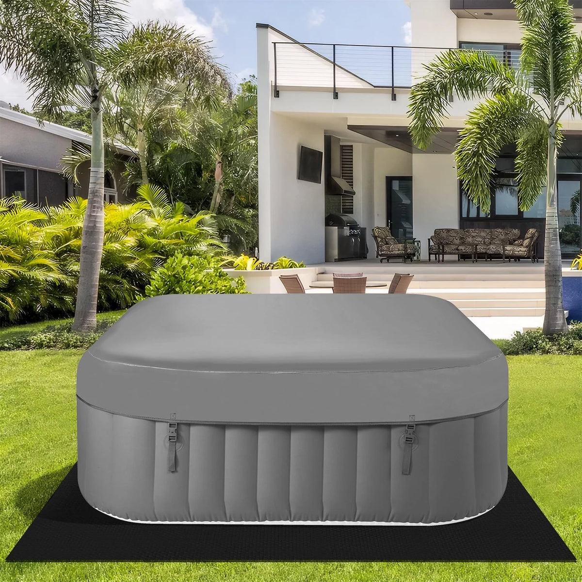 6 Person Inflatable Hot Tub with 130pcs Jet L2880