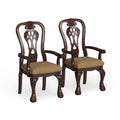 Cherry Arm Chair Set of 2 P21904