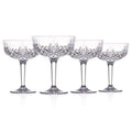 Clear Acrylic Champagne Coupe Glass Set of 4 B917