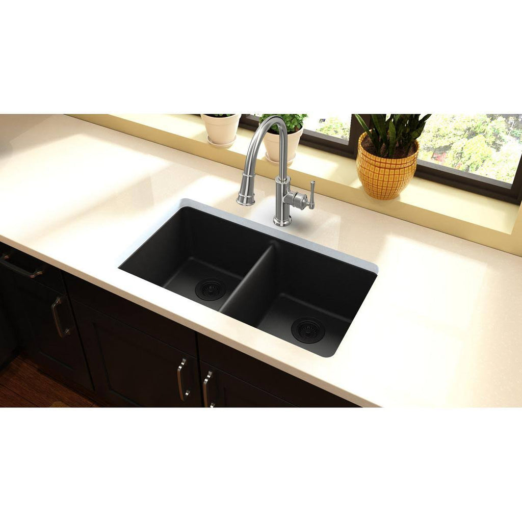 33-in Double-Bowl Undermount Kitchen Sink N4961