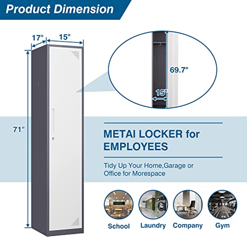4 Door Steel Locker Cabinet with Lock and Keys S354379