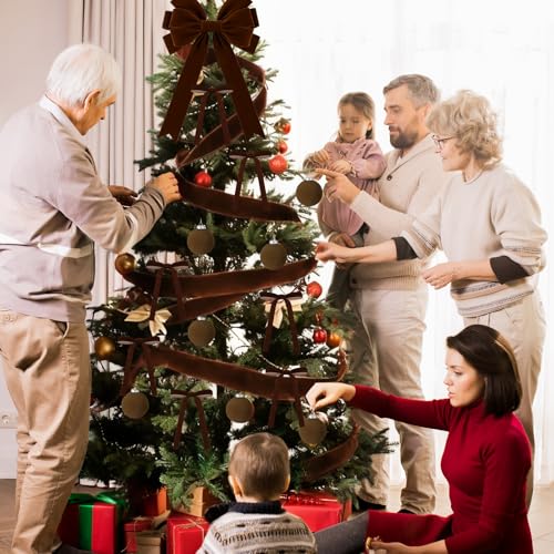 26 PCS Wine Red Velvet Christmas Ornaments Kit G6337