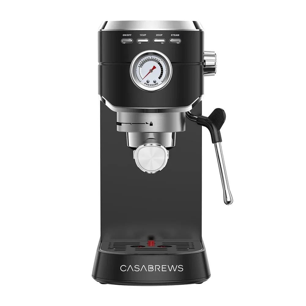 20 Bar Espresso Machine with Milk Frother Steam Wand, Stainless Steel F29421