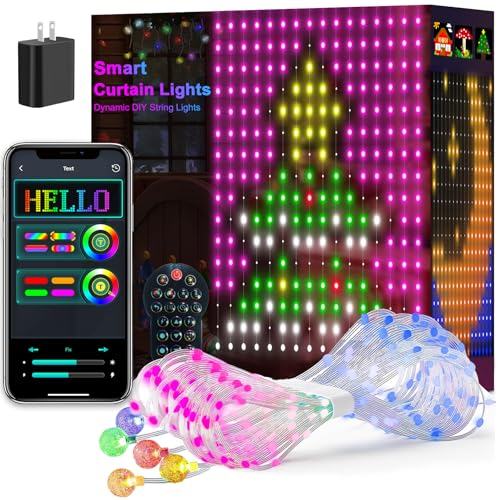 Smart LED Color Changing Curtain Lights with Remote Z560
