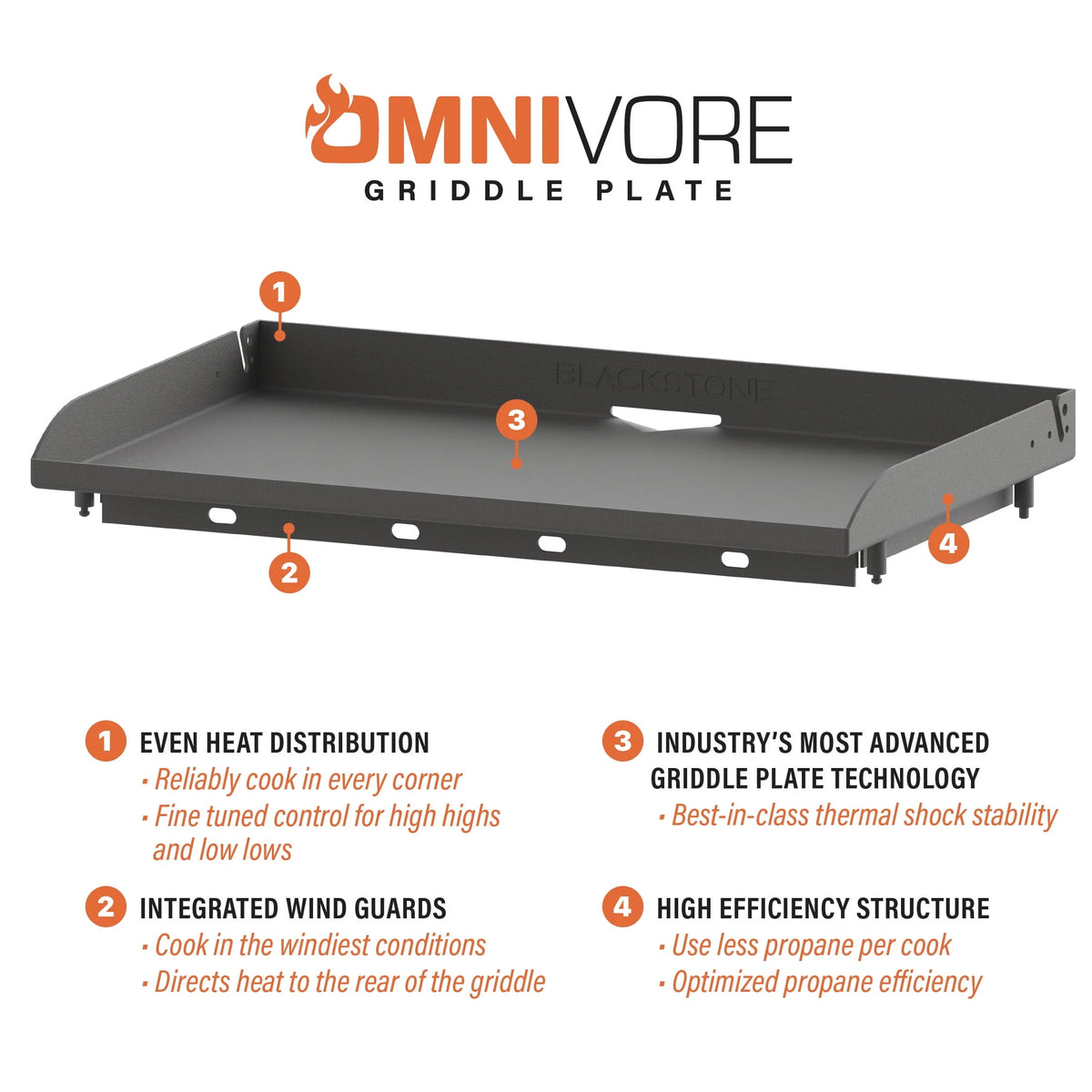 4-Burner Propane Griddle Cooking Station with Hard Cover C686