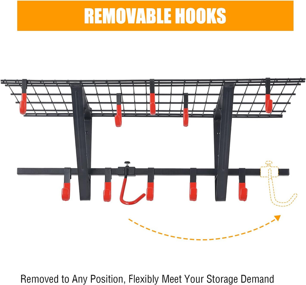 Wall Shelving 2-Pack with Bike Hooks M186