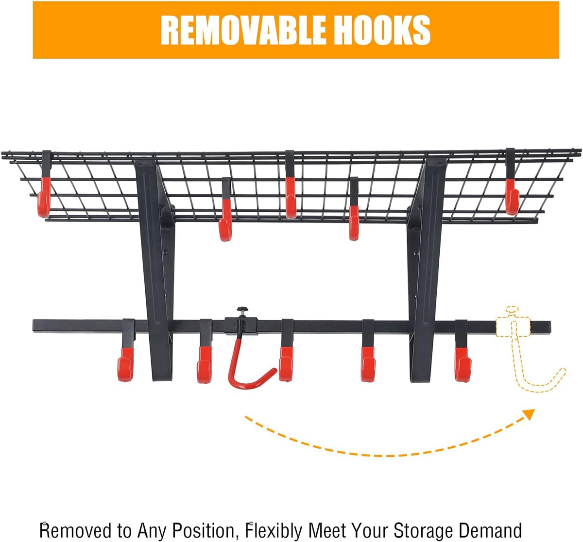 Wall Shelving 2-Pack with Bike Hooks M186