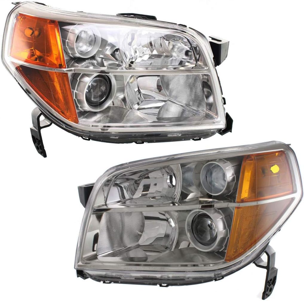 Honda Pilot Headlight Assembly Unit Pair Driver and Passenger Side E4923