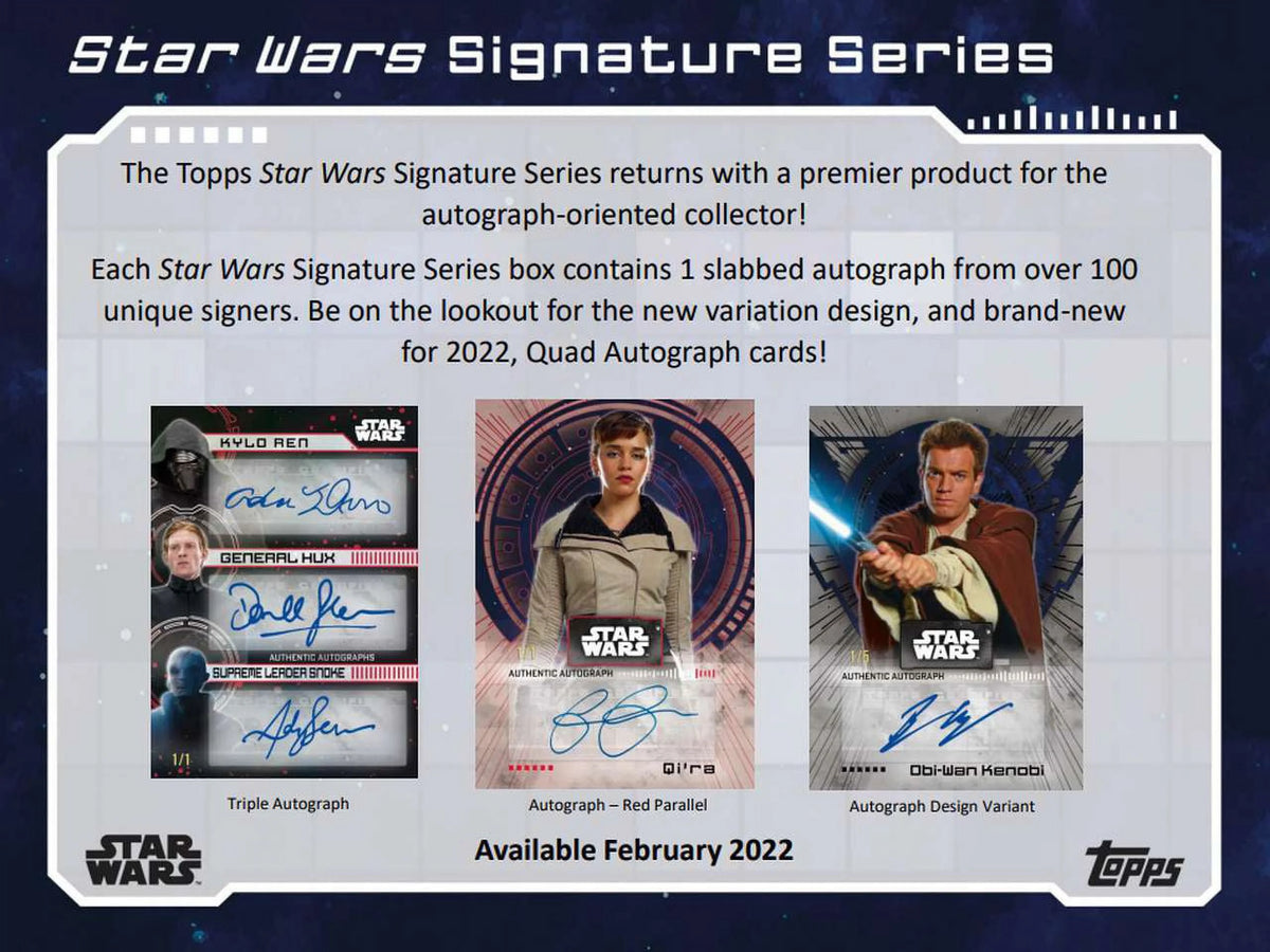 2022 Signature Series Trading Card Hobby Box 1 Pack T195512