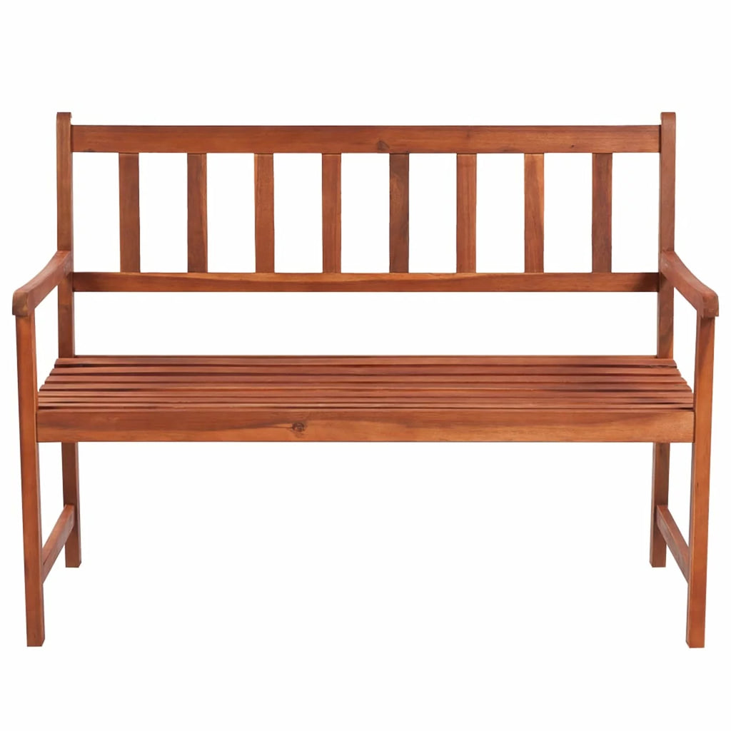 Solid Acacia Wood Patio Bench with Cushion Q6712