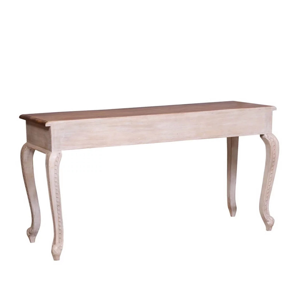 Reclaimed Wood Hand Carved Hall Table N301333