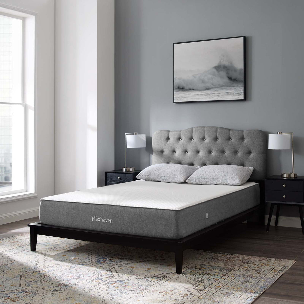 Memory Foam Queen Mattress in White T411