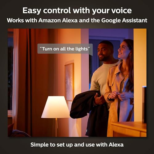 75W A19 White and Color Ambiance LED Smart Bulb Pack of 4 L914