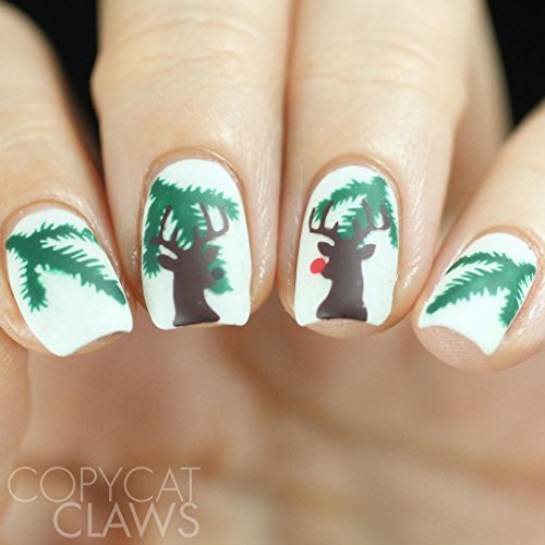 Christmas Nail Vinyl Stencils 4 Pack O964