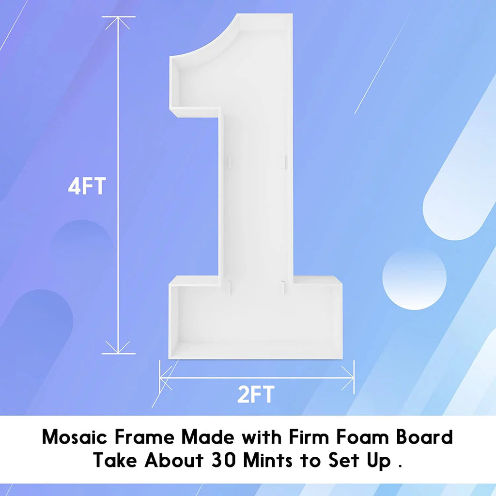 4ft Marquee Numbers Mosaic Balloon Frame Kit G884054