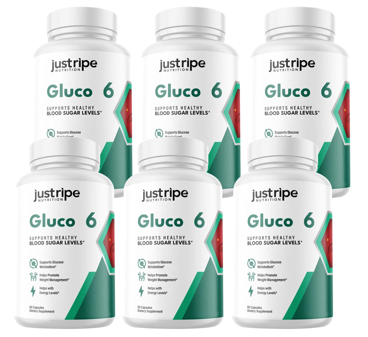 6 Pack 60 Caps Supplement W1188