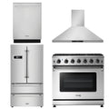 36 Gas Range, Range Hood, Refrigerator, Dishwasher Z672231