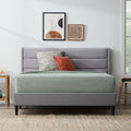 Blue Queen Upholstered Platform Bed C457