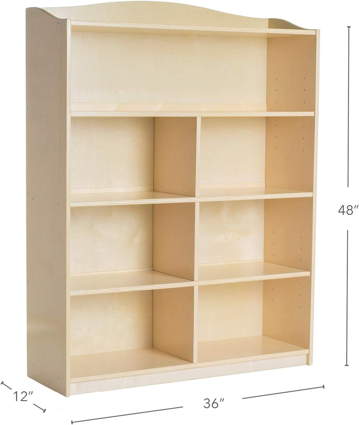5-Shelf Wooden Storage Bookcase F908389