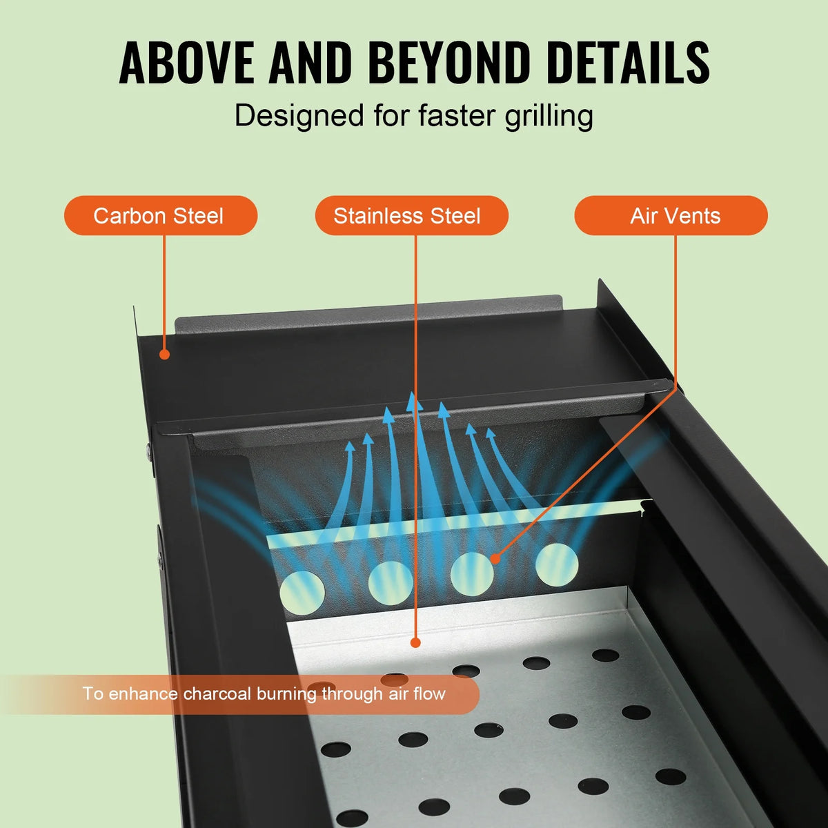 Foldable Portable Charcoal BBQ Grill Z345084