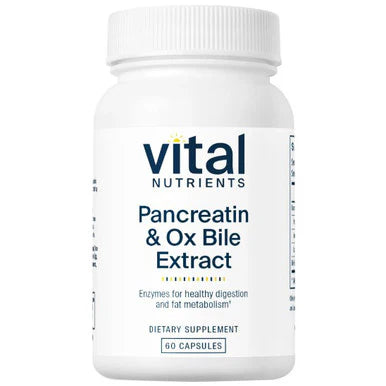 Pancreatin & Ox Bile Extract 60 Capsules R9422