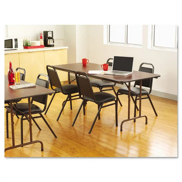 Rectangular Mahogany Wood Folding Table E5956
