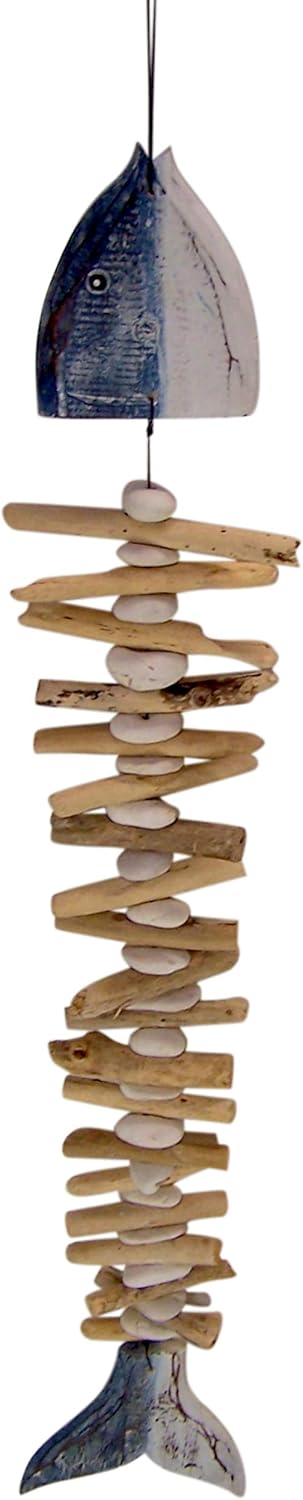 Wooden Fish Bone Wall Art 43 Inches K165