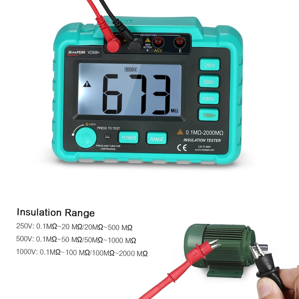 Insulation Resistance Tester Megohm Meter S37038