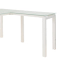 L Shape Desk with Frosted Glass Top W90775