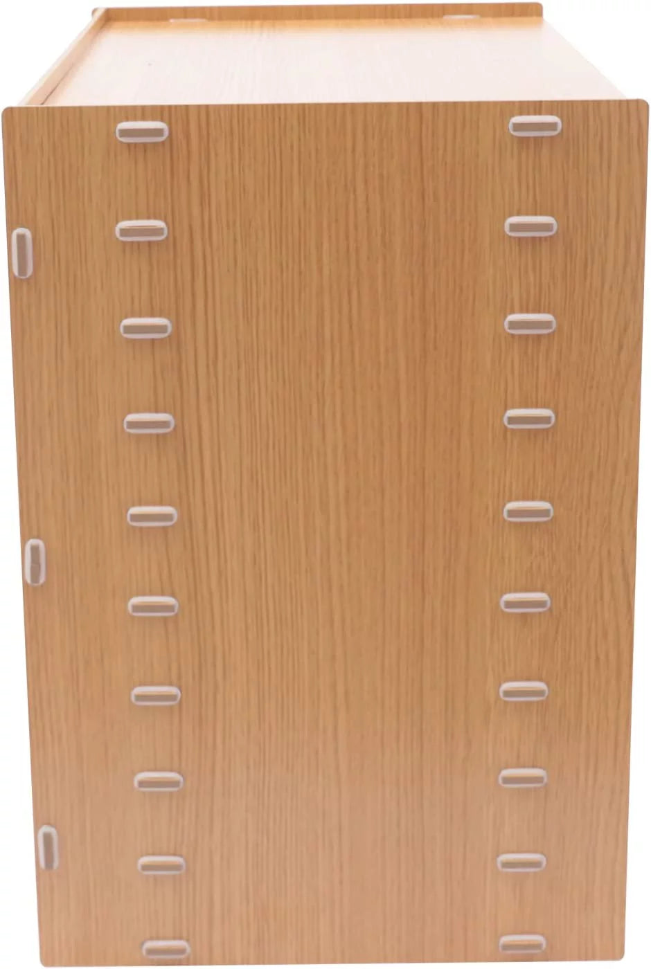 9-Tier Golden Oak Letter Tray Paper Organizer Rack N795128